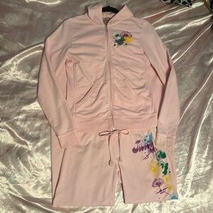 Rare baby pink cloth tracksuit